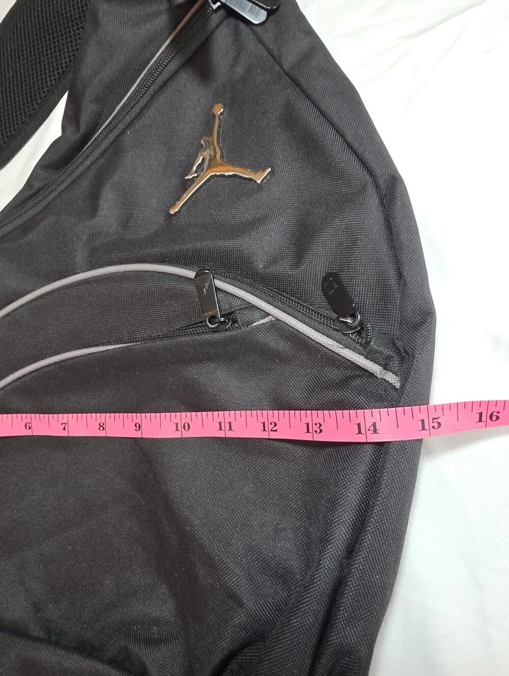 Nike Air Jordan Jumpman Sling Backpack Crossbody Bag Black Like New